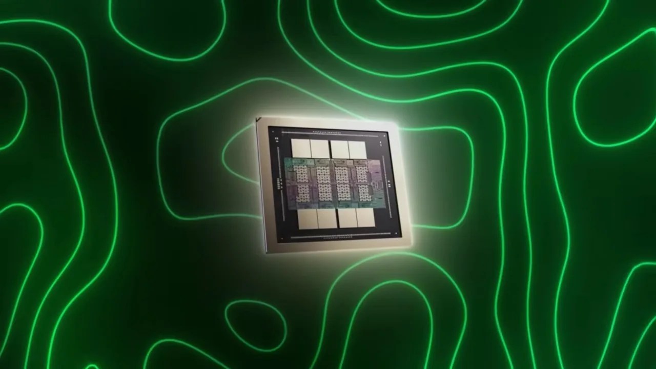 Close-up render of the new NVIDIA Vera CPU