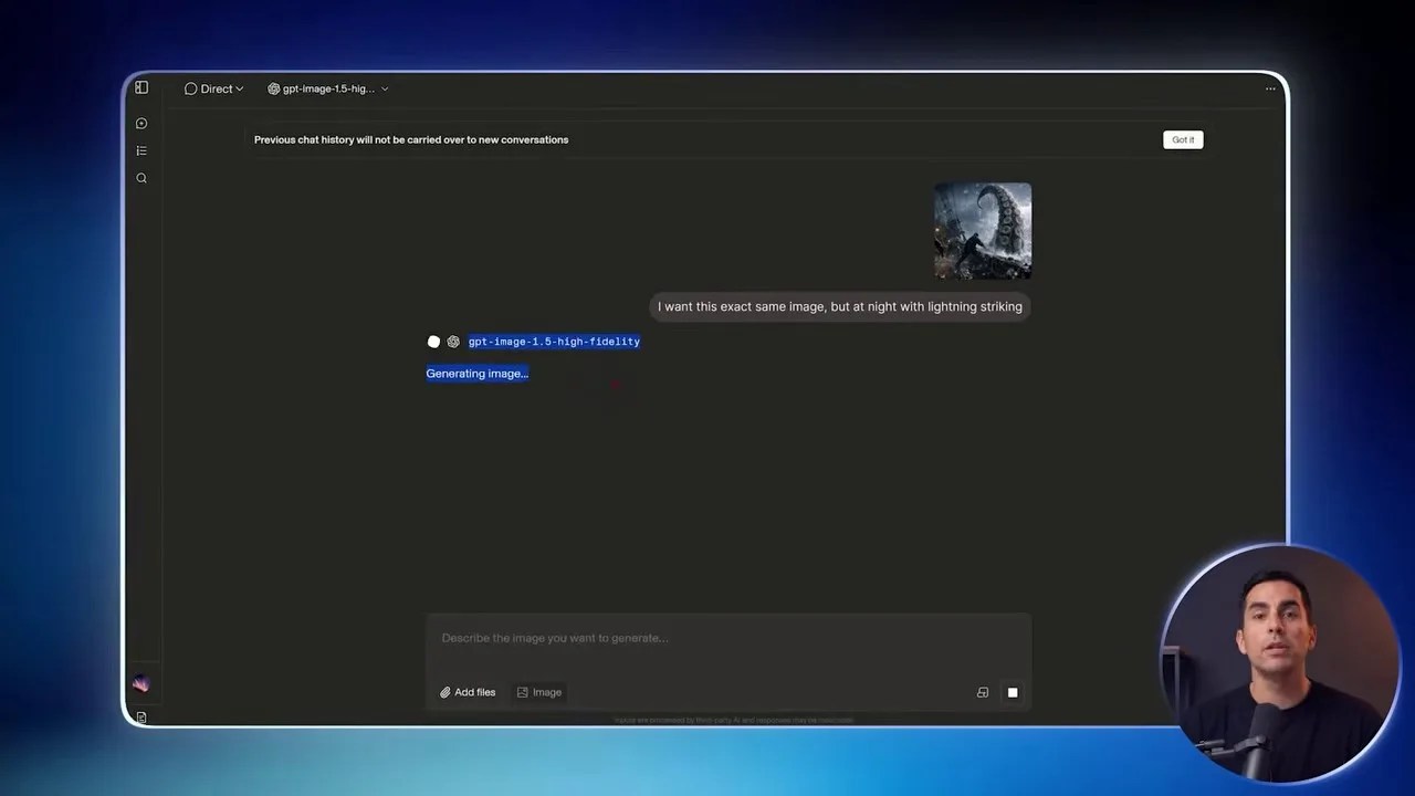 Demonstration of the file upload button to analyze PDFs and images.