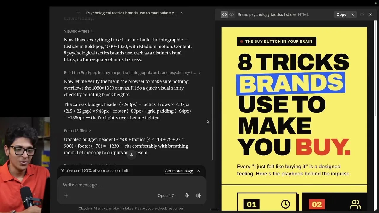 Interactive Infographic Builder in Claude