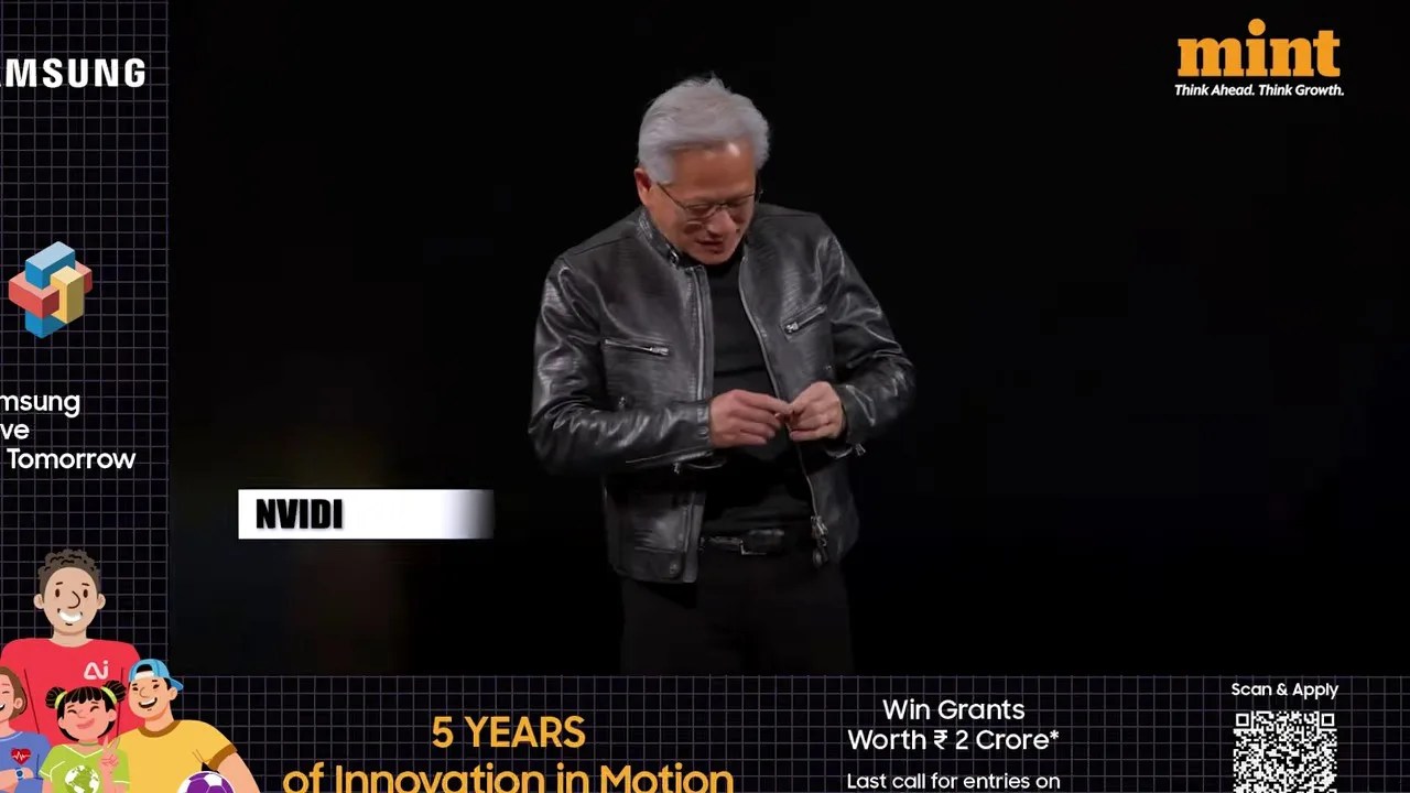 Jensen Huang announcing RTX Spark Superchip at Computex