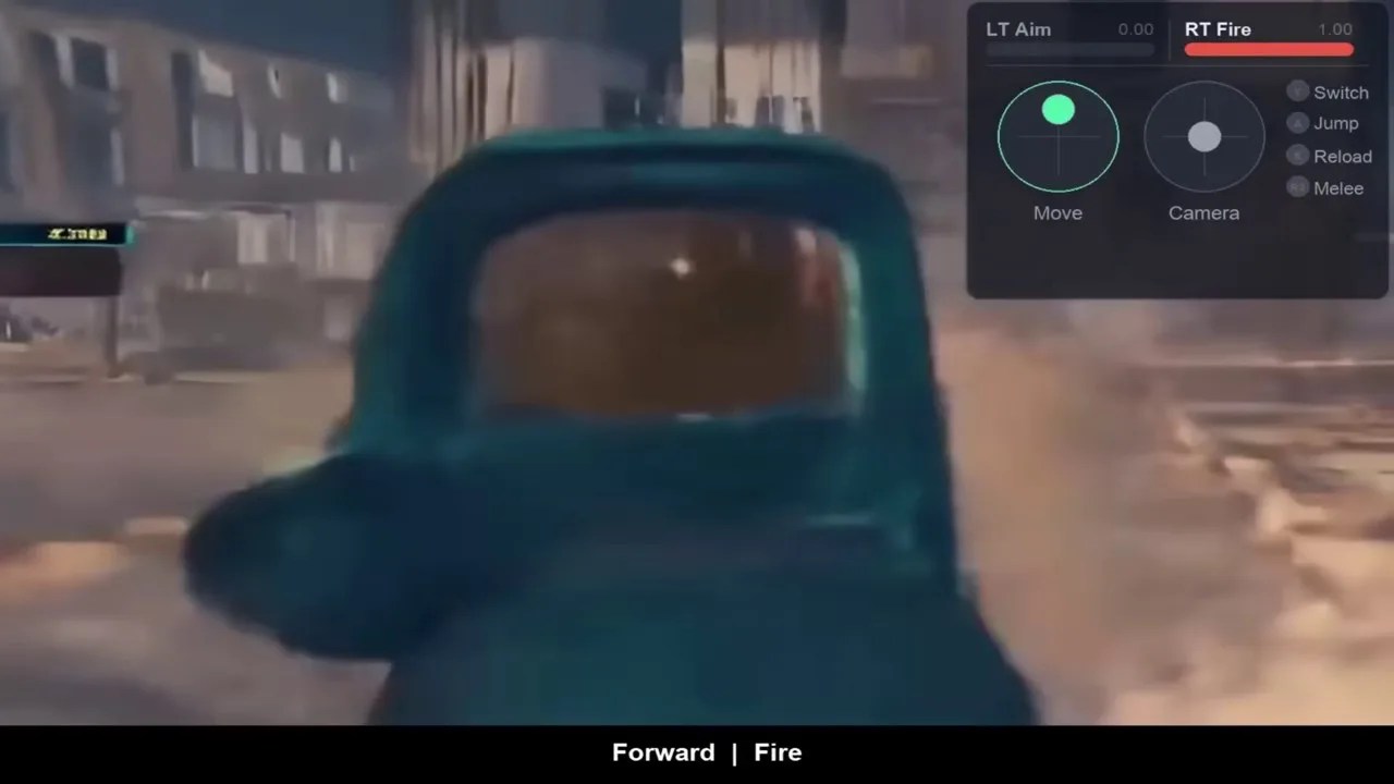 Scope FPS world model rendering game frames based on real-time controller inputs
