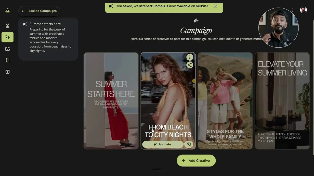 The design editor interface featuring a poster with adjustable layout options and a Fix Layout button