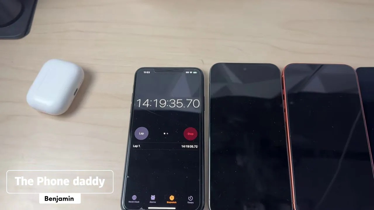 The official scoreboard slide showing the results of the Quarter 1 battery test