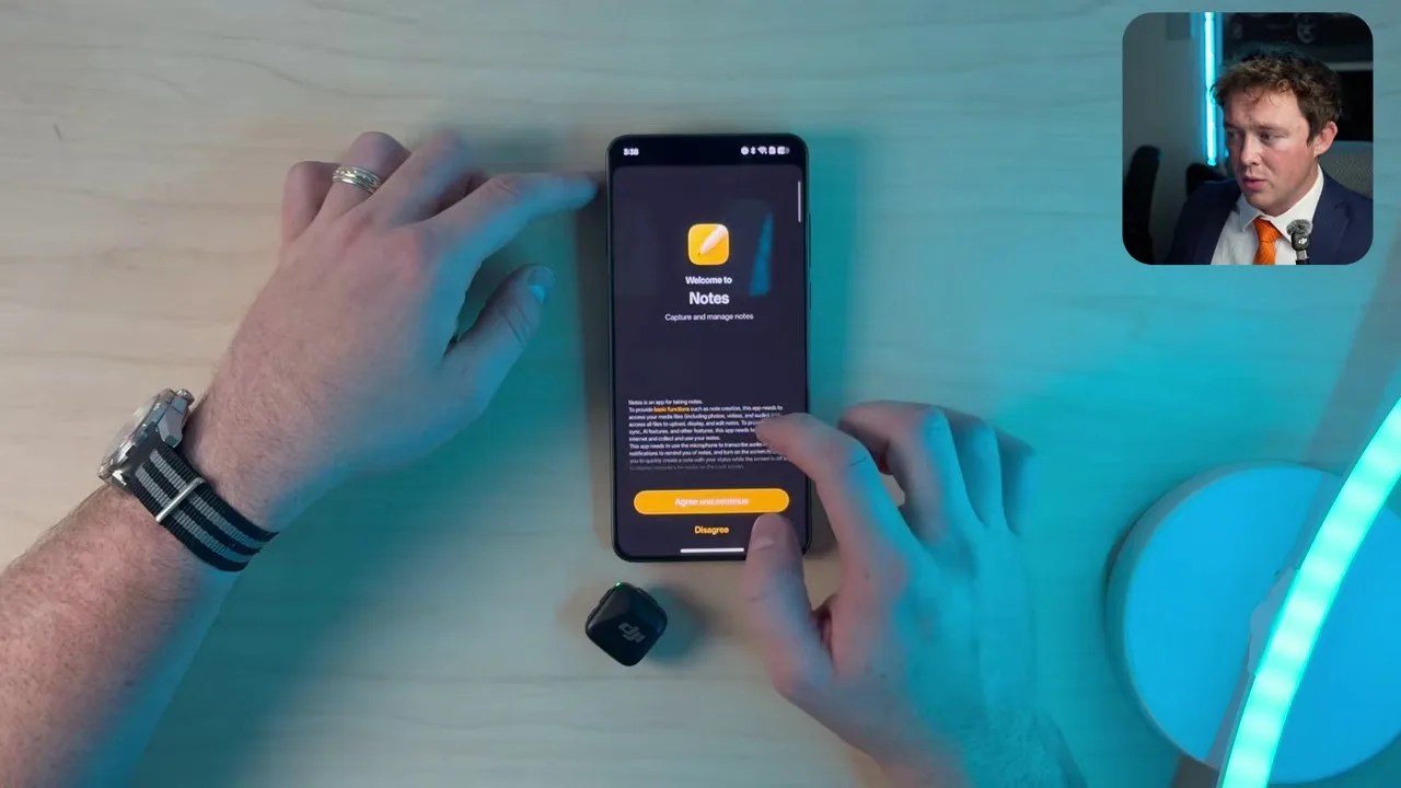 Visual demonstration of audio, vibrations, and premium haptics testing