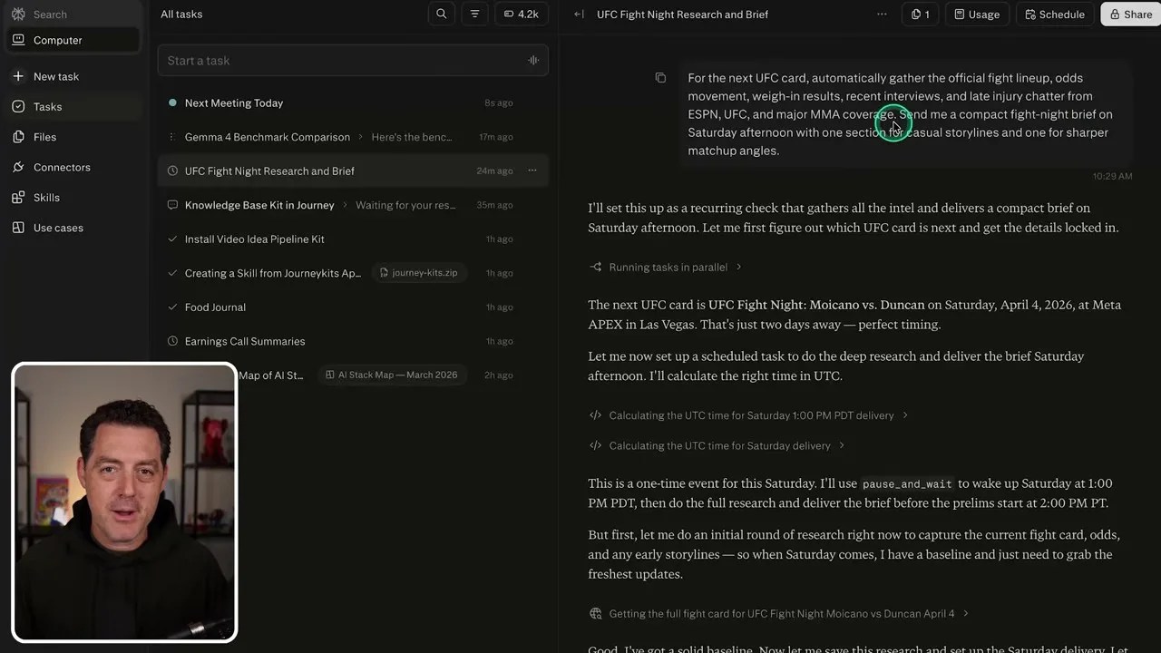 Web search logs and terminal command line chain-of-thought for the UFC task